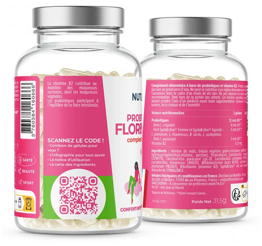 Nutri&Co Probiotique Flore Intime 60 Capsules