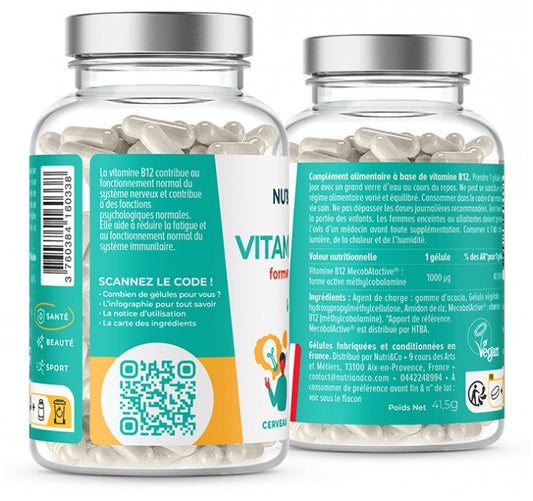 Nutri&Co Vitamin B12 120 Capsules