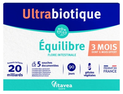 Vitavea Ultrabiotique Balance 90 Vegetable Capsules (Including 30 Free Vegetable Capsules)