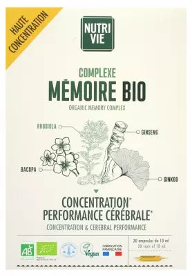 Nutrivie Organic Memory Complex 20 Phials