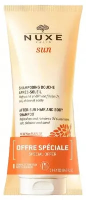 Nuxe Sun After-Sun Hair And Body Shampoo 2 X 200Ml