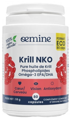 Oemine Krill Nko 80 Capsules