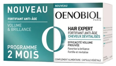 Oenobiol Hair Expert Fortifying Anti-Ageing Hair Devitalised Hair 2 X 30 Capsules