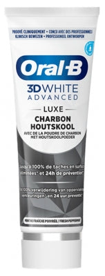 Oral-B 3D White Advanced Luxe Charbon Toothpaste 75 Ml