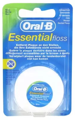 Oral-B Essential Floss Waxed Dental Floss Mint Taste 50M