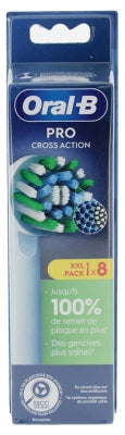Oral-B Pro Cross Action 8 Spare Brushes