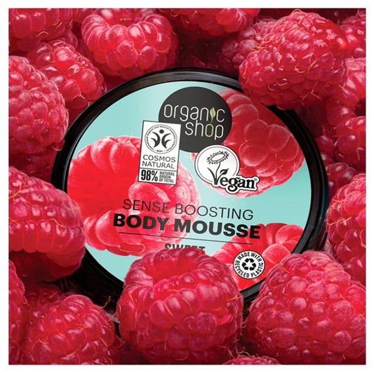 Organic Shop Body Mousse Revitalisante Corps Framboise 250 Ml