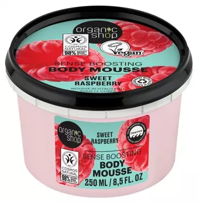 Organic Shop Body Mousse Revitalisante Corps Framboise 250 Ml
