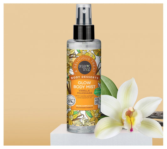 Organic Shop Body Desserts Glow Body Mist Vanilla 200 Ml