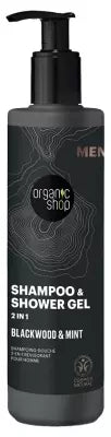 Organic Shop Men Oak Bark And Mint 2In1 Invigorating Shower Shampoo 280 Ml