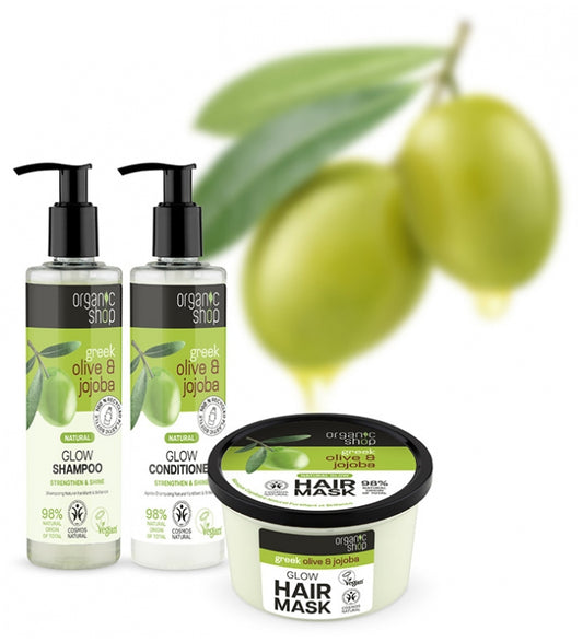 Organic Shop Natural Fortifying And Shine Shampoo Olive And Jojoba 280 Ml