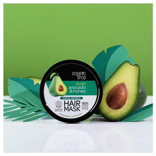 Organic Shop Natural Repairing Avocado And Honey Hair Mask 250 Ml