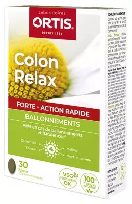 Ortis Colon Relax Forte Bloating 30 Tablets