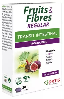 Ortis Fruits & Fibres Regular 30 Tablets