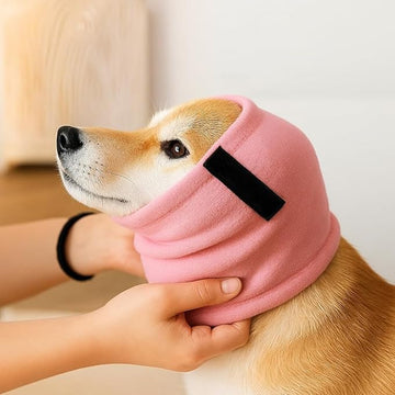 Dog Noise-Reducing Earmuffs – Soft, High-Elastic Pet Headgear for Anxiety Relief & Ear Protection | Calming Hood for Dogs & Cats During Thunderstorms, Fireworks & Grooming