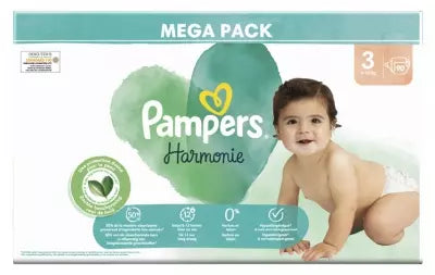 Pampers Harmonie 90 Diapers Size 3 (6-10Kg)