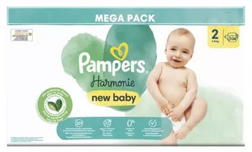 Pampers New Baby Harmonie 104 Diapers Size 2 (4-8 Kg)