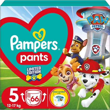 Pampers Pants Paw Patrol Size 5 Disposable Nappy Pants 