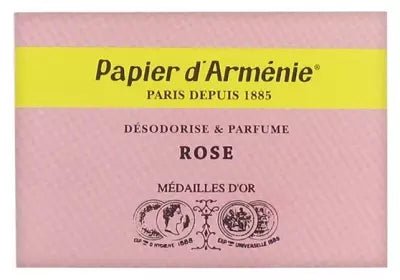 Papier D'Arménie Leaflet Rose 12 X 3 Strips