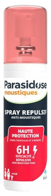 Parasidose Mosquitoes Tropical And Hazardous Areas Mosquito Repellent Spray 100Ml