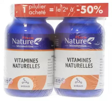 Pharm Nature Natural Vitamins Set Of 2 X 30 Capsules