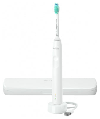 Philips Sonicare 3100 Hx3673/13 White Electric Toothbrush + Travel Case