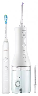 Philips Sonicare 9000 Diamondclean Electric Toothbrush + Cordless Power Flosser 3000