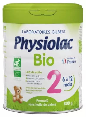 Physiolac Organic 2 From 6 To 12 Months 800G