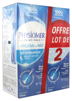 Physiomer Nasal Hygiene Dynamic Jet 2 X 135Ml