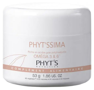 Phyt'S Phyt'Ssima Omega 3 & 6 80 Vegetable Capsules