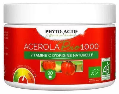 Phyto-Actif Acerola Organic 1000 60 Tablets + 30 Tablets Free