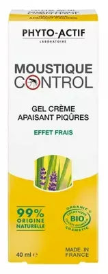 Phyto-Actif Moustique Control Gel Crème Apaisant Piqûres Bio 40 Ml