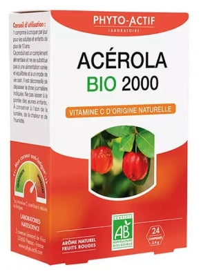 Laboratoire Phyto-Actif Organic Acerola 2000 24 Tablets | Low Price Here