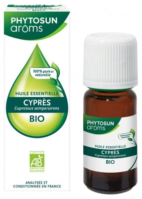 Phytosun Arôms Cypress Essential Oil (Cupressus Sempervirens) Organic 10Ml
