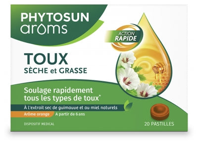 Phytosun Arôms Dry And Grassy Cough Lozenges 20 Lozenges