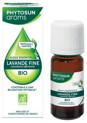 Phytosun Arôms Organic Essential Oil Fine Lavender (Lavandula Officinalis) 10Ml