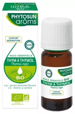 Phytosun Arôms Organic Essential Oil Thymol Thyme (Thymus Zygis) 10Ml