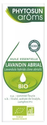 Phytosun Arôms Organic Essential Oil Abrial Lavandin (Lavandula Hybrida Clone Abrialis) 10 Ml