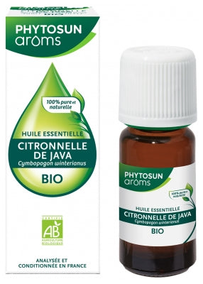 Phytosun Arôms Organic Essential Oil Java Lemongrass (Cymbopogon Winterianus) 10 Ml