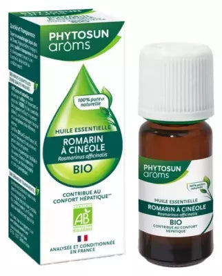 Phytosun Arôms Organic Essential Oil Rosemary Cineole (Rosmarinus Officinalis) 10Ml