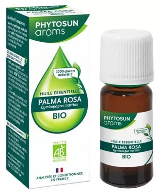 Phytosun Arôms Palma Rosa (Cymbopogon Martinii) Organic Essential Oil 10Ml