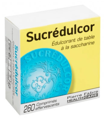 Pierre Fabre Health Care Sucrédulcor Saccharin Table Sweetener 260 Effervescent Tablets