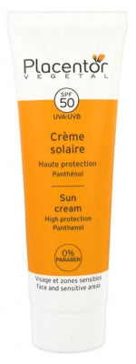 Placentor Végétal Sun Cream Face And Sensitive Areas Spf50 40Ml