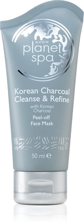 Avon Planet Spa Korean Charcoal Cleanse & Refine Peel-Off Face Mask With Activated Charcoal 