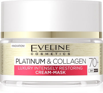 Eveline Cosmetics Platinum & Collagen Regenerating Cream Mask 70+ 