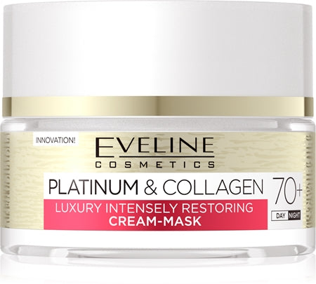 Eveline Cosmetics Platinum & Collagen Regenerating Cream Mask 70+ 
