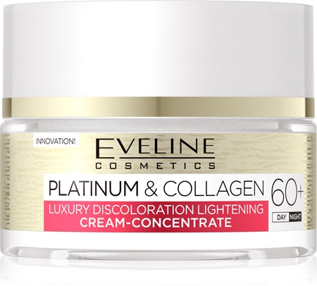 Eveline Cosmetics Platinum & Collagen Day And Night Anti-Wrinkle Cream 60+ 