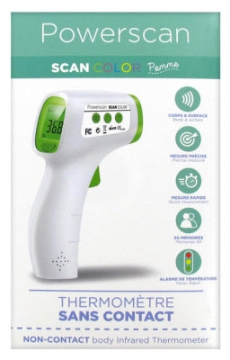 Powerscan Scan Color Non-Contact Thermometer