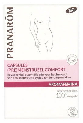 Pranarôm Aromafemina Organic Comfort Capsules (Pre)Menstrual 30 Capsules