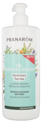 Pranarôm Aromaforce Hydro-Alcoholic Gel Ravintsara Tea Tree 500Ml